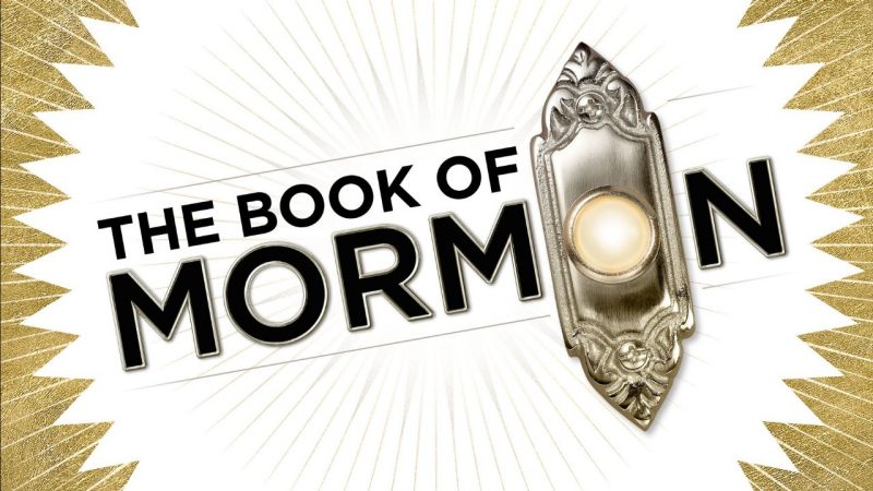 The logo for Broadway show "The Book of Mormon"